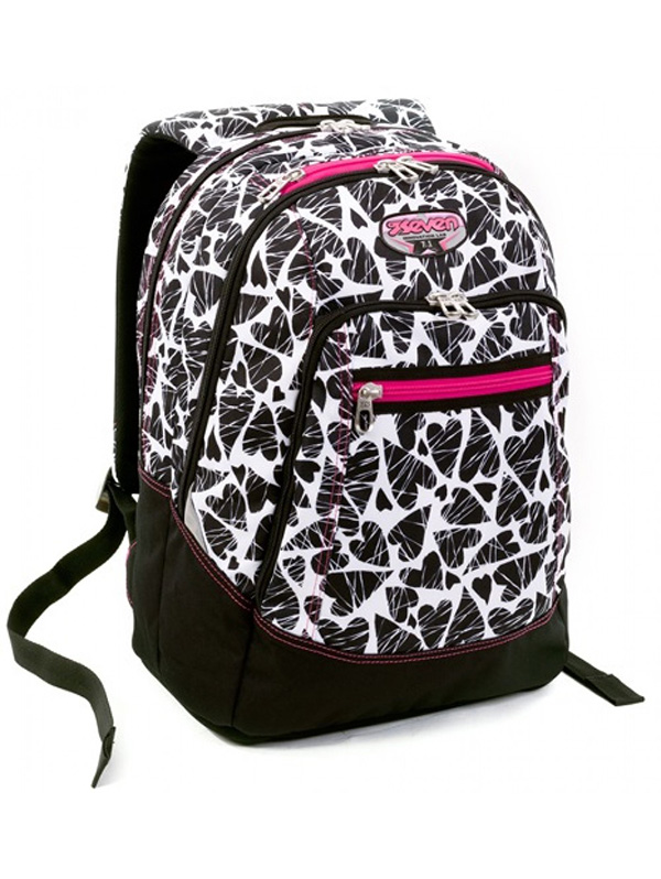 Zaino seven hotsell bianco e nero